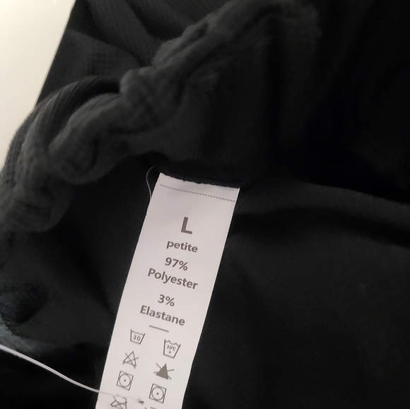 Halara High Waisted Plicated Side Pocket Wide Leg Waffle Work Pants - Picture 6 of 7